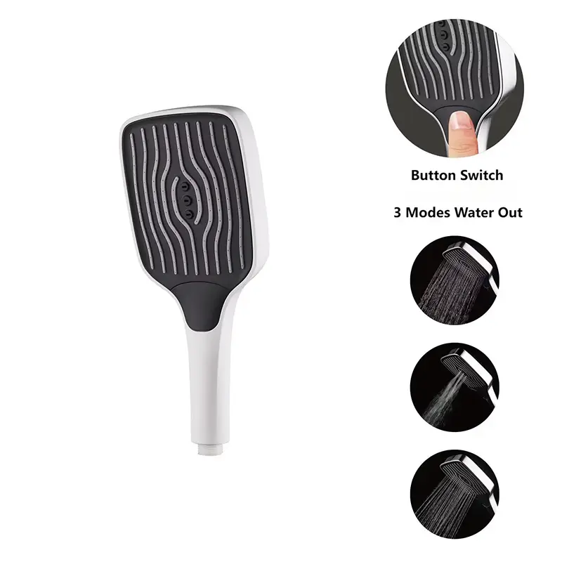 3 Mga Function ng Chrome Mini Travelling Hand Held Shower