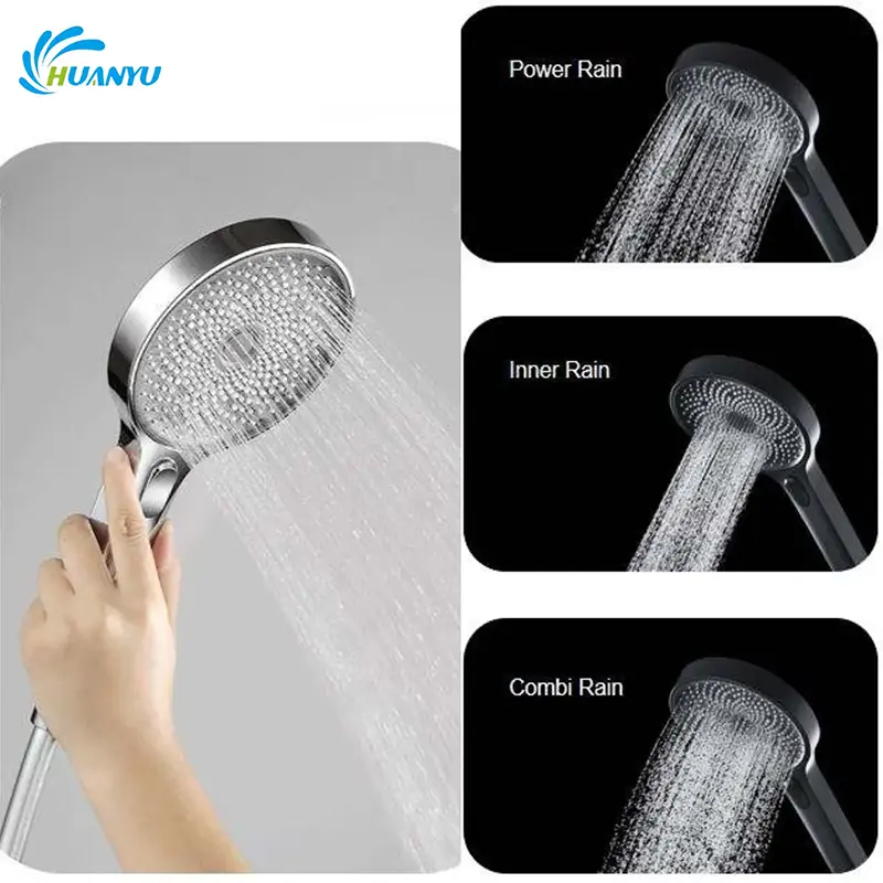 Anti-Leak Push Button Shower Head Disenyo ng Pagtitipid ng Tubig