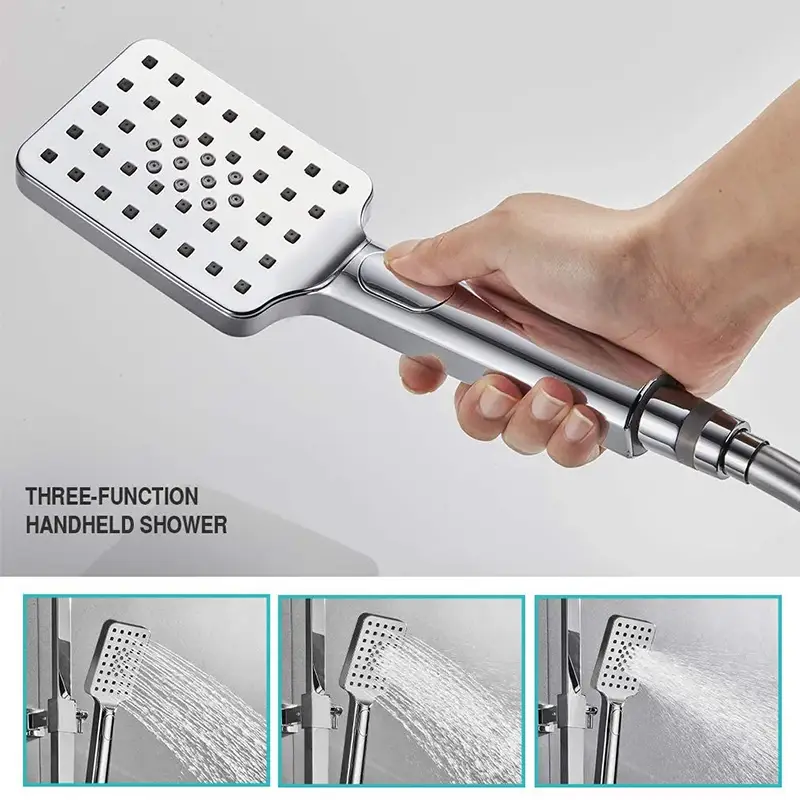 Pang-ekonomiyang High Pressure Hand Shower na May Pindutan