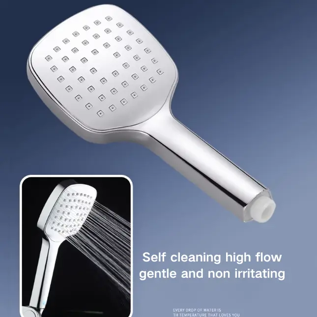 Self-Cleaning High Pressure Shower Head para sa Kumportableng Pagligo